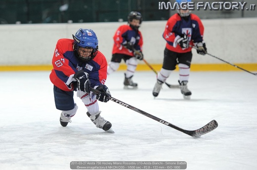 2011-03-27 Aosta 756 Hockey Milano Rossoblu U10-Aosta Bianchi - Simone Battelli
